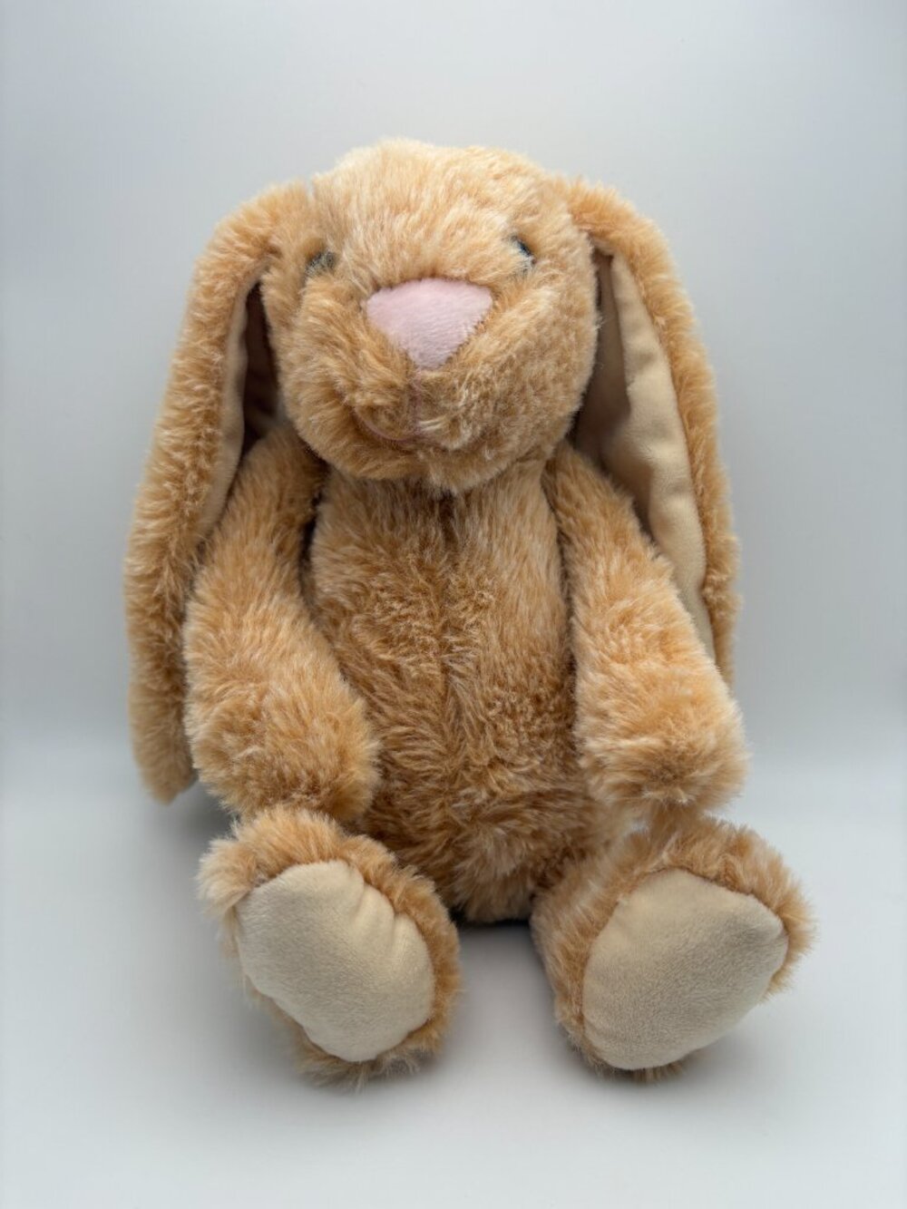 Kellytoy Plush Tan Bunny Rabbit Light Ears and Feet Pink Nose 12in (SKU: 769TO)